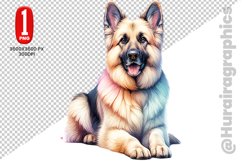 German Shepherd dog clipart- PNG File Product Image 1