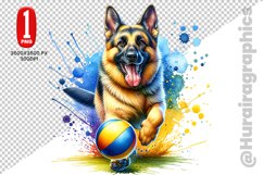 German Shepherd dog clipart- PNG File Product Image 1
