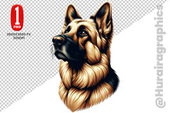 German Shepherd dog clipart- PNG File Product Image 1