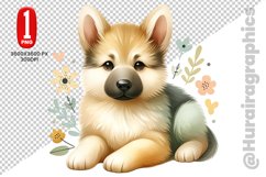German Shepherd dog clipart- PNG File Product Image 1