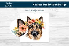 German Shepherd Keychain design