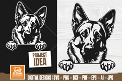 German Shepherd Svg - Police Dog Svg - Dog Breed Svg Png Dxf Product Image 1