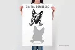 German Shepherd Svg - Police Dog Svg - Dog Breed Svg Png Dxf Product Image 3