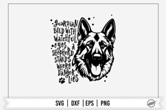 German shepherd poem SVG file Product Image 1