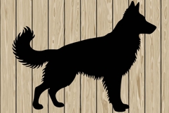 German shepherd stencil silhouette SVG Product Image 1