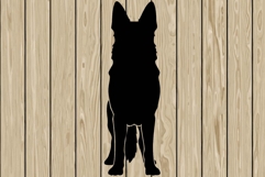 German shepherd stencil silhouette SVG Product Image 1
