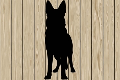 German shepherd stencil silhouette SVG Product Image 1