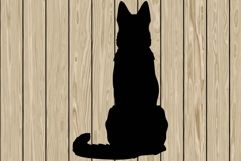 German shepherd stencil silhouette SVG Product Image 1