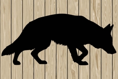 German shepherd stencil silhouette SVG Product Image 1