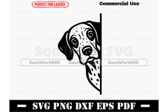 Peering German Shorthaired Pointer Dog SVG PNG DXF EPS PDF Product Image 1