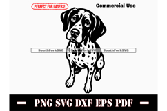 German Shorthaired Pointer Begging Design SVG PNG DXF EPS PD Product Image 1