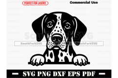 Peeking German Shorthaired Pointer Dog SVG PNG DXF EPS PDF Product Image 1