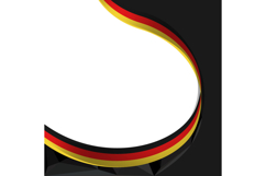 German Unity Day Twibbon Banner Vector Product Image 1