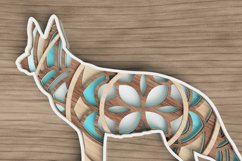Dog Laser Cut File - German Shepherd Mandala Product Image 3