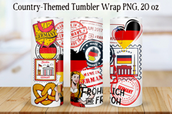 Country Travel Tumbler Wrap 20oz|Sublimation PNG. Product Image 1