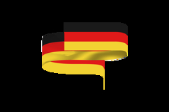 Germany unity day decoration wave flag clipart Product Image 2