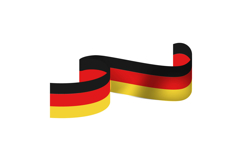 Germany unity day decoration wave flag graphic Product Image 1