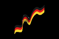 Germany unity day decoration wave flag vector Product Image 2