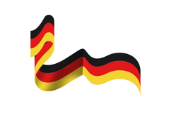 Germany unity day element wave flag design Product Image 1