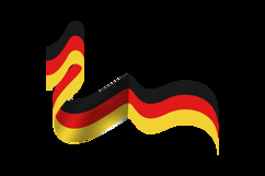 Germany unity day element wave flag design Product Image 2