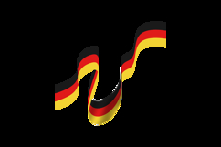 Germany unity day element wave flag vector Product Image 2