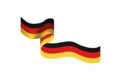 Germany unity day wave flag vector Product Image 1
