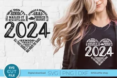 Your friends and coworkers will love a t-shirt or tote bag created with this high-quality 2024 graduating senior SVG for Cricut and Silhouette machines. These designs are perfect for creating personalized t-shirts and tote bags.