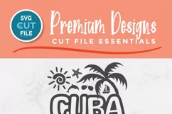Add a touch of beachy charm to your wardrobe with this high-quality Cuba Vacation SVG for Cricut and Silhouette machines. These designs are perfect for creating personalized t-shirts and tote bags.