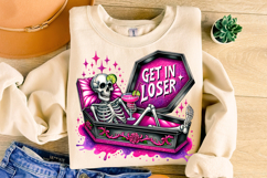 Get In Loser PNG, Funny Skeleton PNG, Sarcastic Skull PNG Product Image 3