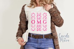 OMG, 7 colour designs, PNG, Stack, T-shirt, mug, sublimati Product Image 4