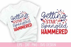 Getting star spangled hammered SVG - 4th of July SVG Design Product Image 1