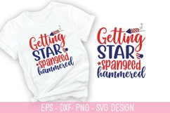 Getting star spangled hammered SVG - 4th of July SVG Design Product Image 1