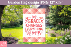 Christian quote garden flag, Grace Changes Everything Flag Product Image 1