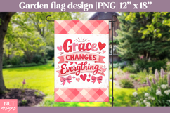 Christian quote garden flag, Grace Changes Everything Flag Product Image 1