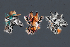 Watercolor Giraffe Sublimation design PNG Product Image 2