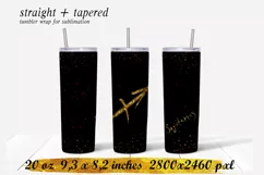 Zodiac sign sagittarius tumbler,20 oz skinny tumbler sublim Product Image 1