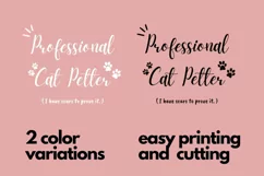 Professional Cat Petter svg png - Cat Mom Funny Sublimation Product Image 3