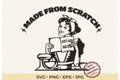 Retro Housewife Sarcastic SVG Funny Product Image 1