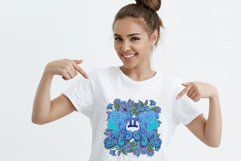 Gemini png zodiac sign floral vintage boho 3 PNG Product Image 2