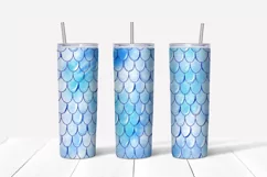Glitter Mermaid tumbler,20 oz skinny tumbler sublimation Product Image 2