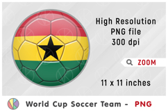 Ghana National Team Soccer Ball. World Cup 2026 Product Image 1