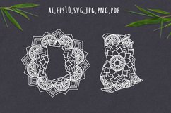 Ghana Map Mandala SVG Product Image 1