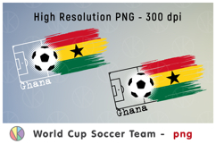 Ghana National Soccer Team Flag. World Cup 2026 Product Image 1