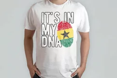 It's in my DNA Ghana Flag Fingerprint PNG Sublimation Product Image 2