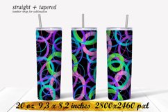 Abstract grunge circles tumbler,20 oz skinny tumbler Product Image 1
