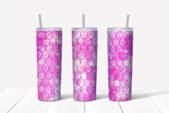 Glitter Mermaid tumbler,20 oz skinny tumbler sublimation Product Image 2