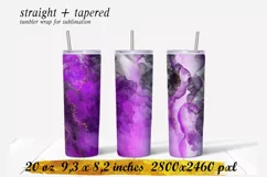 Alcoholic ink tumbler,20 oz skinny tumbler sublimation Product Image 1
