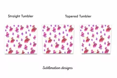 Flamingo Tumbler,20 oz skinny tumbler sublimation Product Image 2