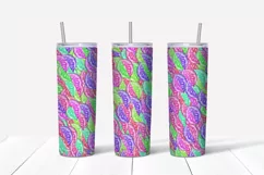 Abstract lemons tumbler,20 oz skinny tumbler sublimation Product Image 2