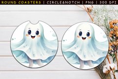 Cute Ghost Car Coasters Sublimation Bundle Product Image 17